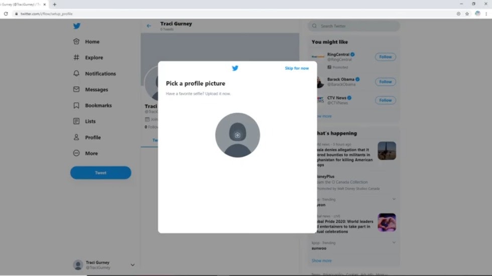 How to Set Up Twitter Account Expertly setup twitter profile pic