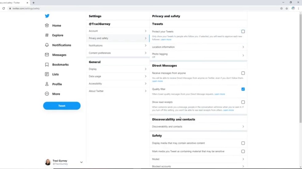 How to Set Up Twitter Account Expertly twitter account settingsjpg