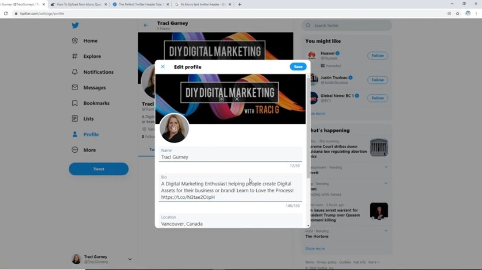 How to Set Up Twitter Account Expertly twitter bio
